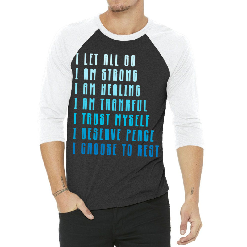 Bedtime Affirmations Adults Physical Selfcare Airl 3/4 Sleeve Shirt | Artistshot