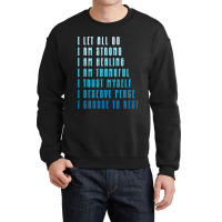 Bedtime Affirmations Adults Physical Selfcare Airl Crewneck Sweatshirt | Artistshot