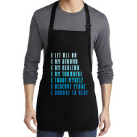 Bedtime Affirmations Adults Physical Selfcare Airl Medium-length Apron | Artistshot