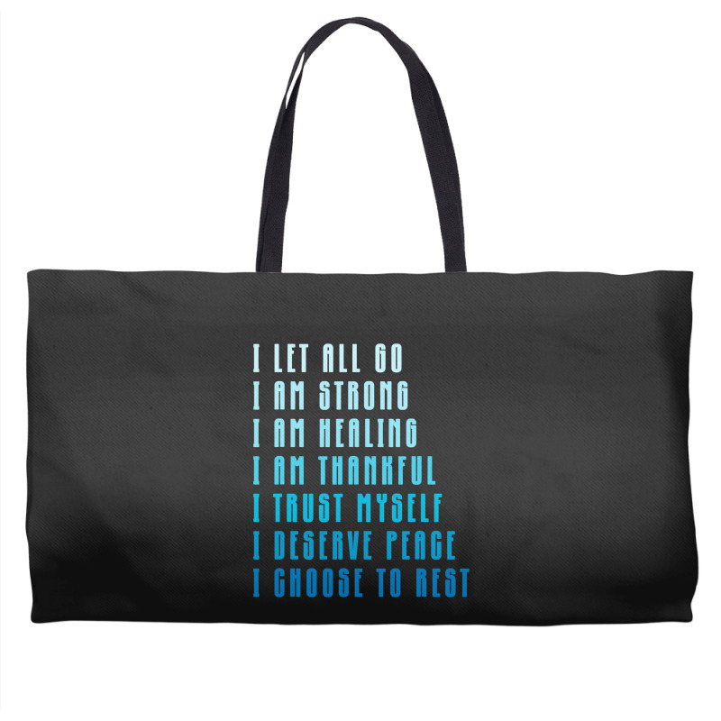 Bedtime Affirmations Adults Physical Selfcare Airl Weekender Totes | Artistshot