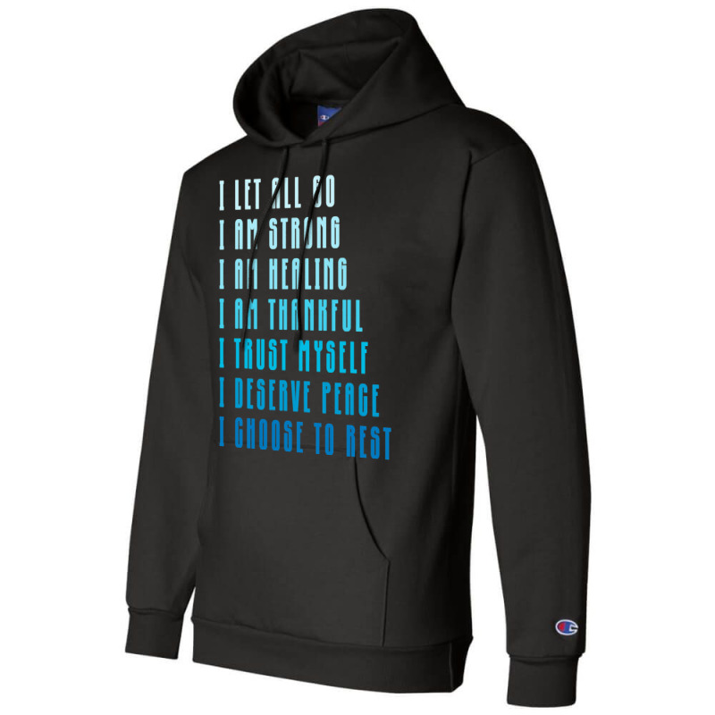 Bedtime Affirmations Adults Physical Selfcare Airl Champion Hoodie | Artistshot