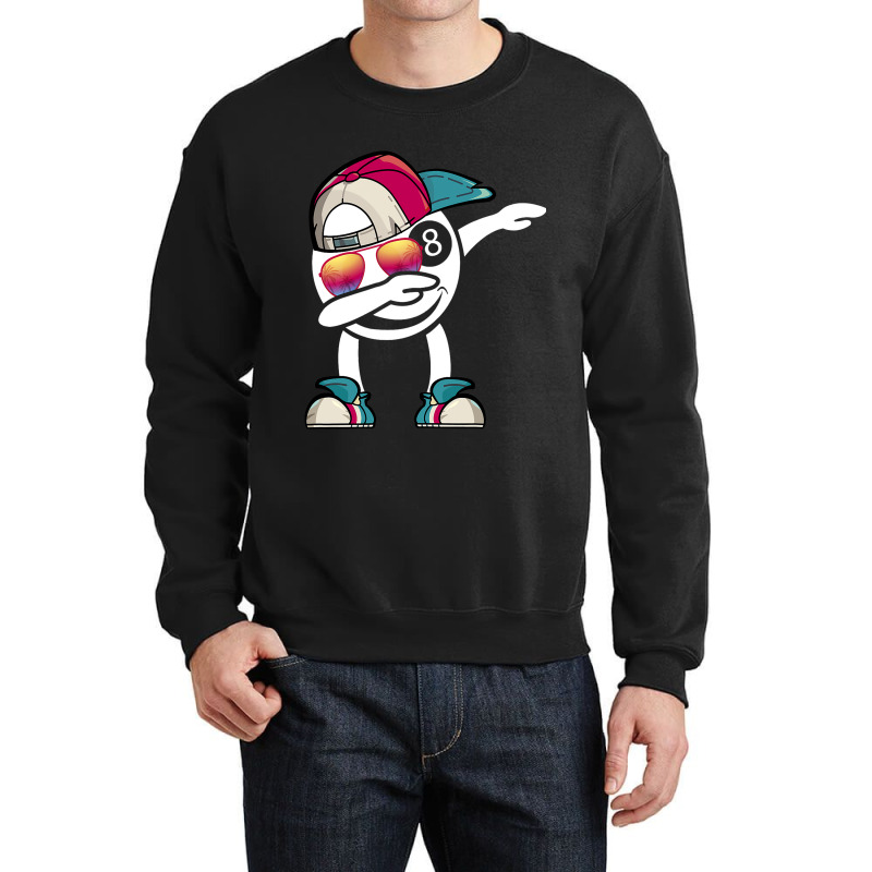 Billiard 8ball Pool Billiard Ball Dabbing Dance Bi Crewneck Sweatshirt | Artistshot