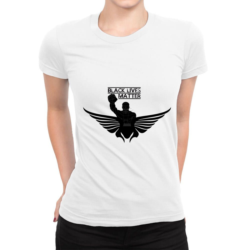 Black Lives Matter Ladies Fitted T-Shirt by althubich | Artistshot