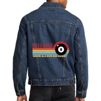 Billiards More Than Just A Hobby Billiards Snooker Men Denim Jacket | Artistshot