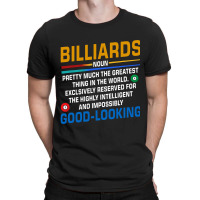 Billiards Noun Definition Billiards Player Pool Sn T-shirt | Artistshot