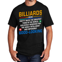 Billiards Noun Definition Billiards Player Pool Sn Basic T-shirt | Artistshot