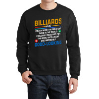 Billiards Noun Definition Billiards Player Pool Sn Crewneck Sweatshirt | Artistshot