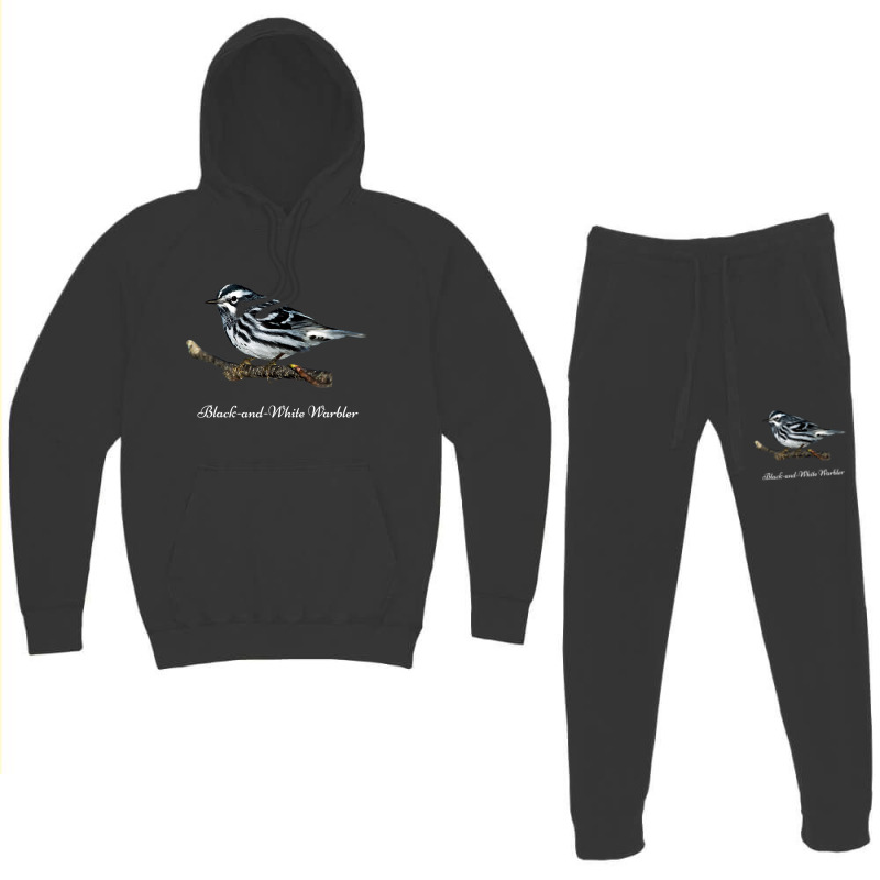 Bird Blackandwhite Warbler Ornithology Hoodie & Jogger set by LynettStacey | Artistshot