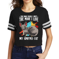 Sphynx Cat T  Shirt Sphynx Cat   The More People I Meet   Cat Lover T Scorecard Crop Tee | Artistshot