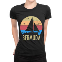 Bermuda Vintage Sailing Sailboat Sailor Souvenir G Ladies Fitted T-shirt | Artistshot