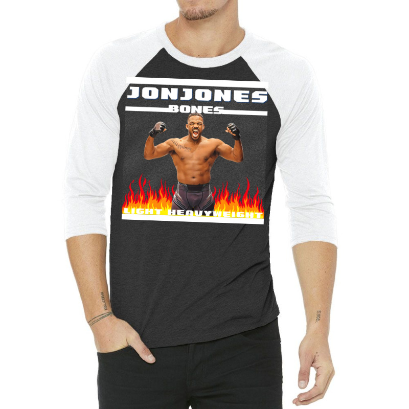 Jon Bones Jones 3/4 Sleeve Shirt by mustbuy | Artistshot