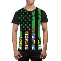 Billiard Rack Usa American Flag Billiards Player S Graphic T-shirt | Artistshot