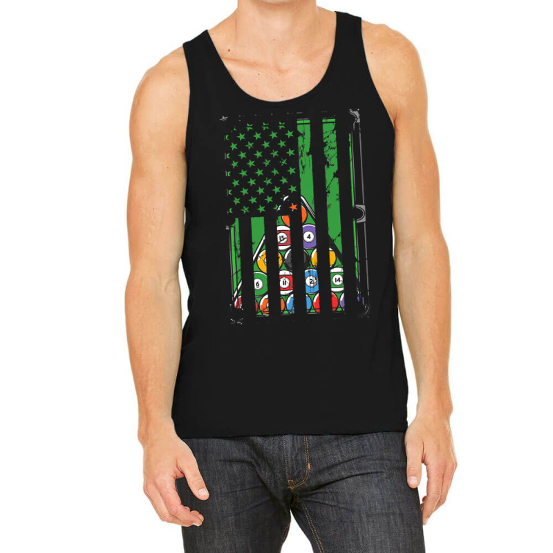 Billiard Rack Usa American Flag Billiards Player S Tank Top | Artistshot