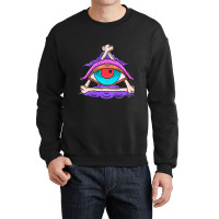 All Seeing Eye Bones Tarot Mystic Pagan Witch Art  Crewneck Sweatshirt | Artistshot