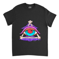 All Seeing Eye Bones Tarot Mystic Pagan Witch Art  Classic T-shirt | Artistshot