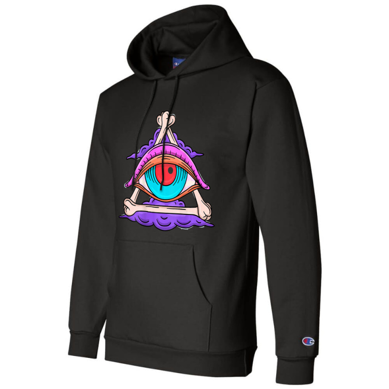 All Seeing Eye Bones Tarot Mystic Pagan Witch Art  Champion Hoodie by Fabulousam | Artistshot