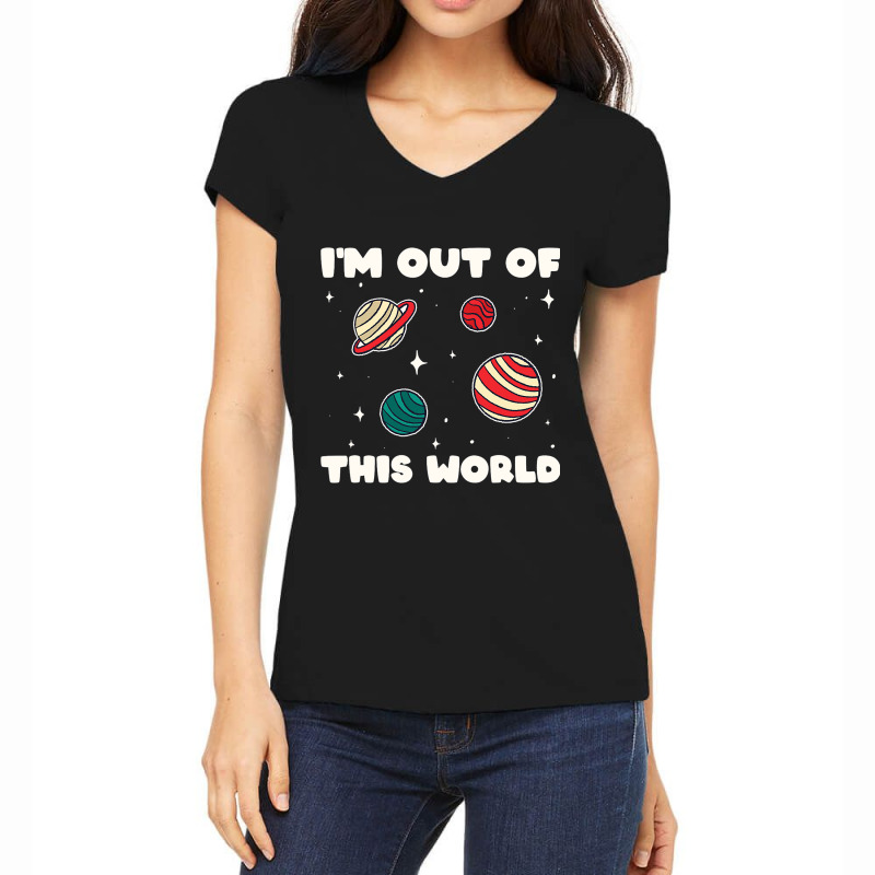 Amateur Astronomy Im Out Of This World Planet Sola Women's V-Neck T-Shirt by Enjoyby | Artistshot