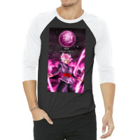 Goku Blue Hair, Nying,goku Black Rose, Otaku 3/4 Sleeve Shirt | Artistshot