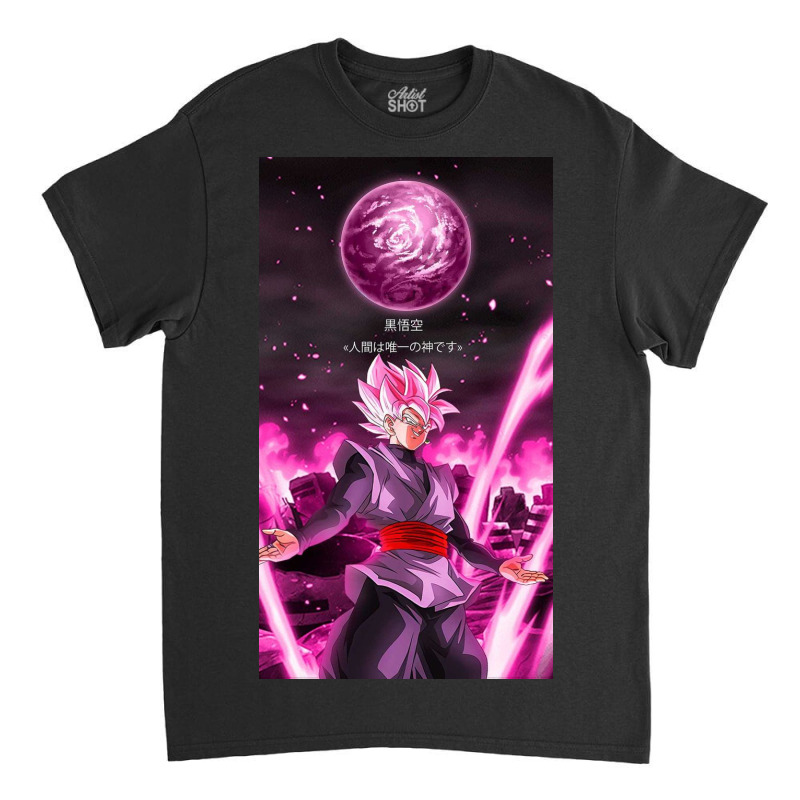 Goku Blue Hair, Nying,goku Black Rose, Otaku Classic T-shirt by Lowe | Artistshot