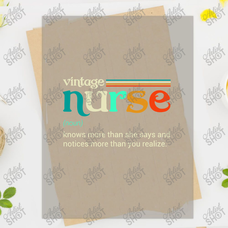 Vintage Nurse Noun Definition Knows More Than She Says Funny Dtf ...