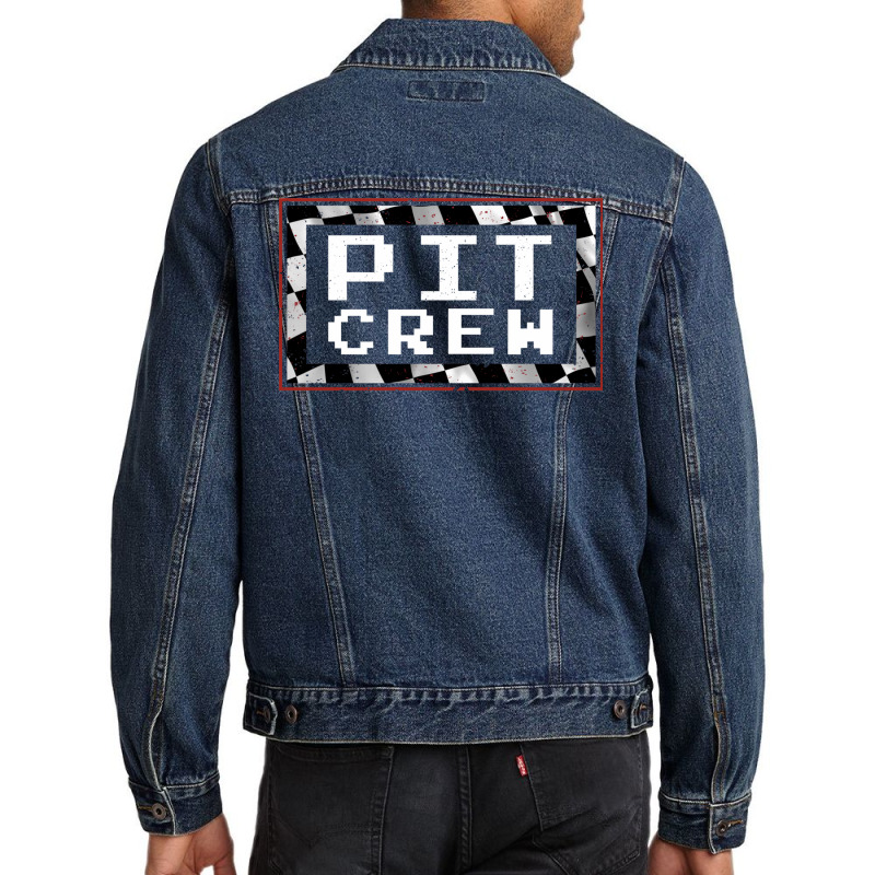 Pit Crew Racing Lover Funny Gift Men Denim Jacket by EdahArt | Artistshot