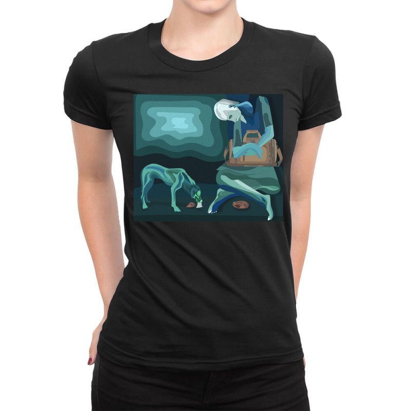 The Old Man Ladies Fitted T-Shirt by Rococodesigns | Artistshot