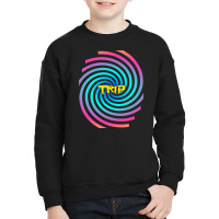 Psychedelic Rainbow Circle Trip Spiral Hypnotising Youth Sweatshirt | Artistshot