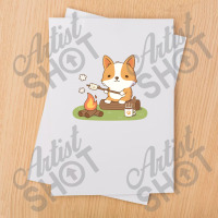 Corgi Toasting Marshmallow At Campfire Sublimation Transfer | Artistshot