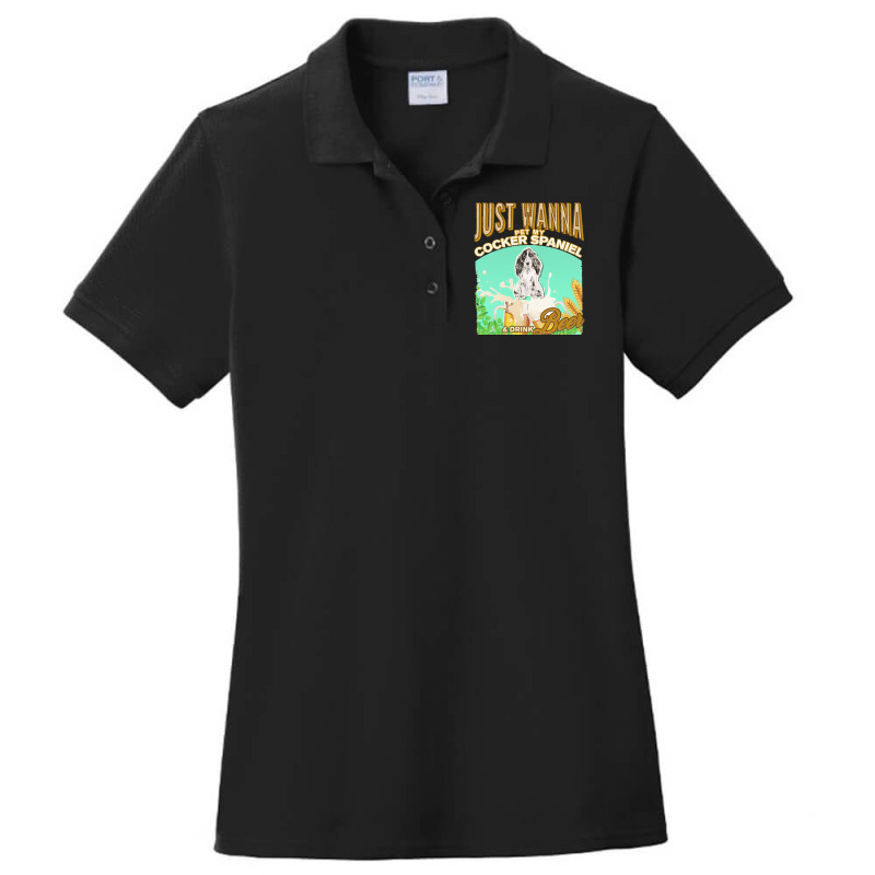 Cocker Spaniel T  Shirt Dog Owner, Just Wanna Pet My Cocker Spaniel & Ladies Polo Shirt by marvinhaylee169 | Artistshot