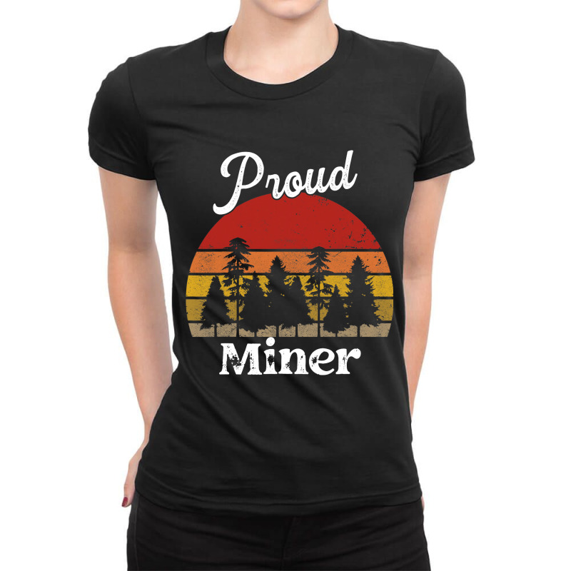 Funny Miner Shirts Job Title Professions Ladies Fitted T-Shirt by LynettStacey | Artistshot