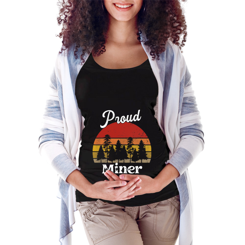 Funny Miner Shirts Job Title Professions Maternity Scoop Neck T-shirt by LynettStacey | Artistshot