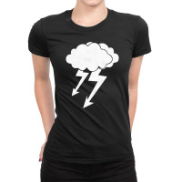 Rain Clouds Storm Thunder Lighting Bolt Flash Ladies Fitted T-shirt | Artistshot