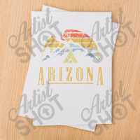 Vintage Arizona Mountains Camping Campfire Retro T Sublimation Transfer | Artistshot