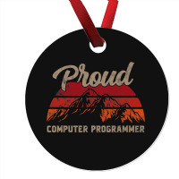 Funny Computer Programmer Superhero Vintage Men Da Ornament | Artistshot