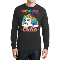 Cutie Preschool Unicorn Rainbow Back To School Kid Long Sleeve Shirts | Artistshot