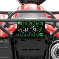 Emergency Department Funny Er Nurse Irish St Patri Atv License Plate | Artistshot