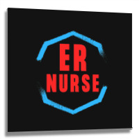 Emergency Department Room Er Nurse Gifts Nursing F Metal Print Square | Artistshot