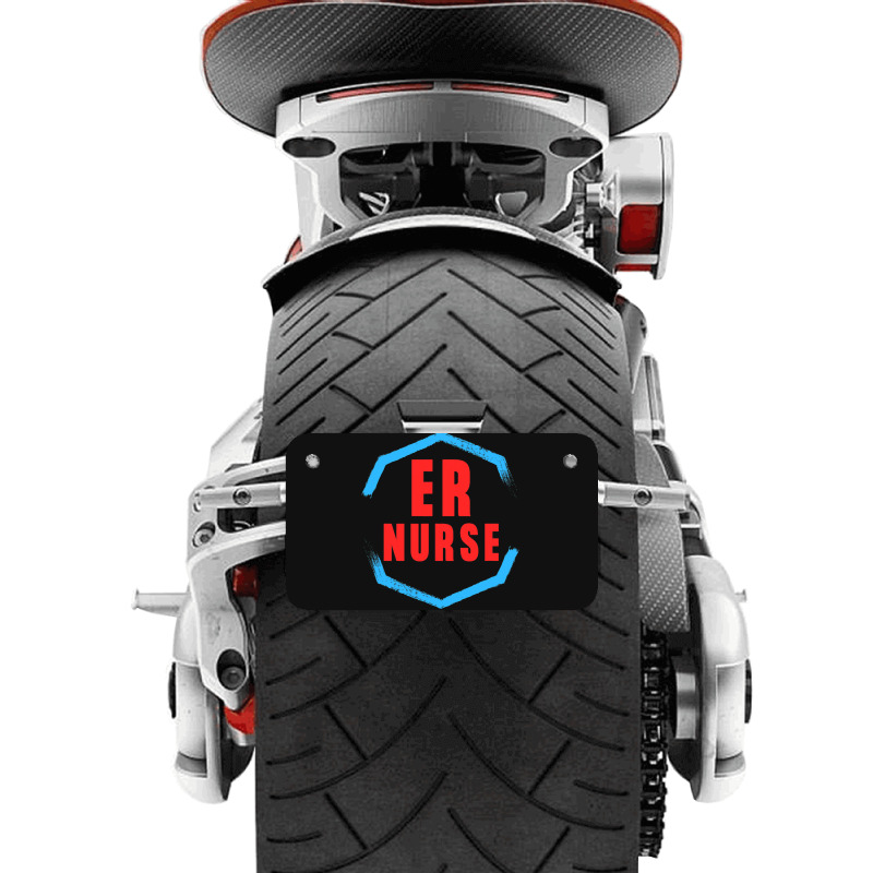 Emergency Department Room Er Nurse Gifts Nursing F Motorcycle License Plate | Artistshot