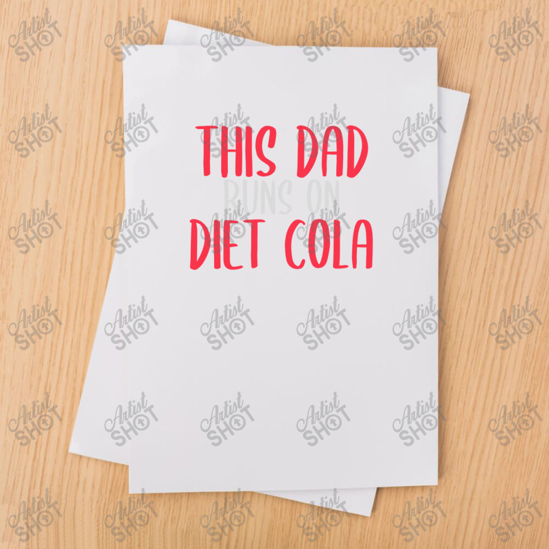 This Dad Runs On Diet Cola Soda Lover Gift Sublimation Transfer | Artistshot