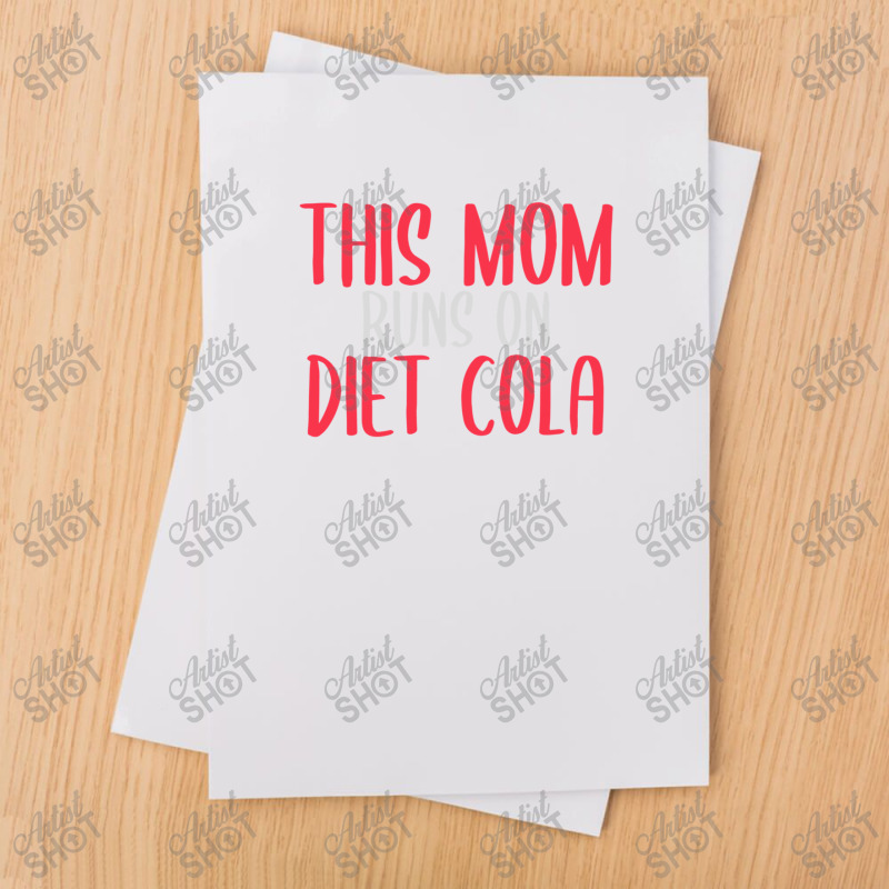 This Mom Runs On Diet Cola Soda Lover Gift 1 Sublimation Transfer | Artistshot