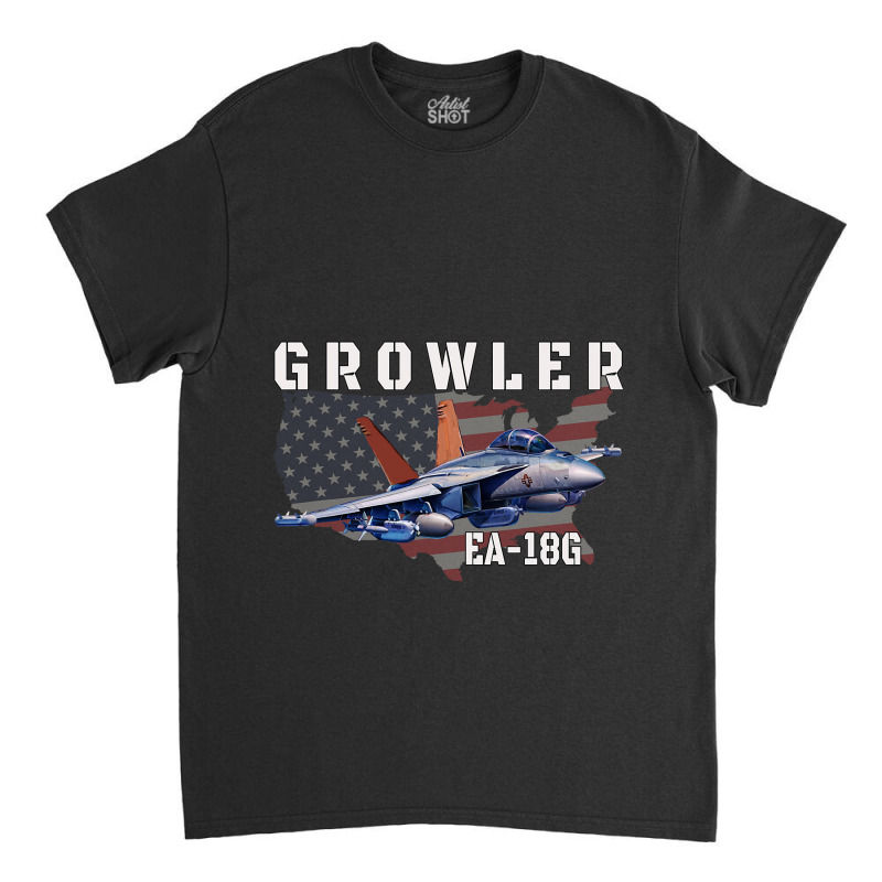 Ea18g Growler Electronic Warfare Aircraft Military Classic T-shirt by AleaAlmondz | Artistshot