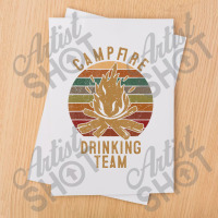 Campfire Drinking Team Camping Lovers Camper Sublimation Transfer | Artistshot