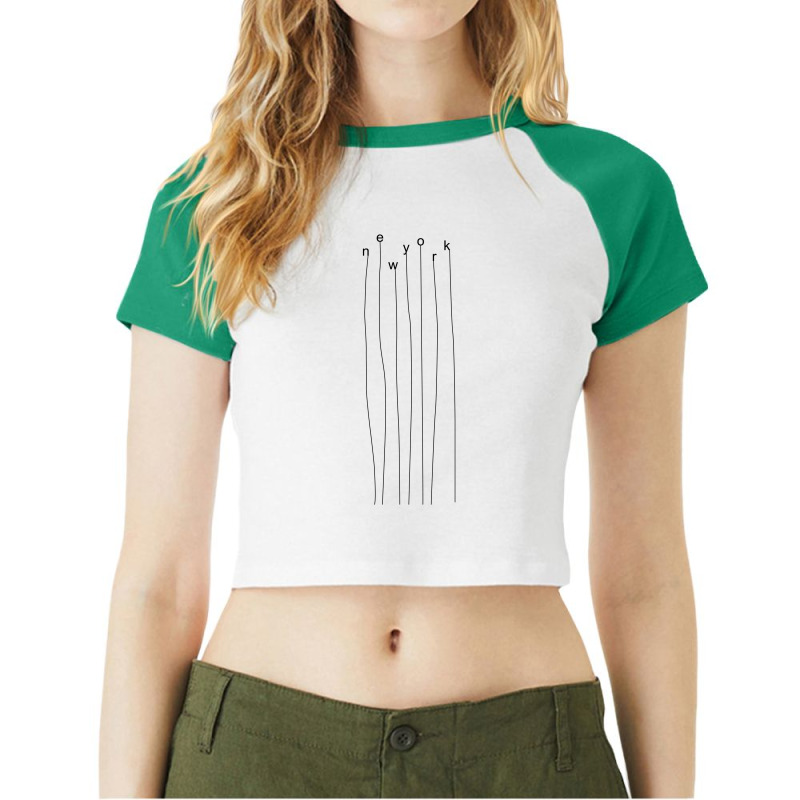 New York Raglan Crop Top by tshiart | Artistshot