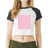 1-800-deltadeltadelta Raglan Crop Top | Artistshot