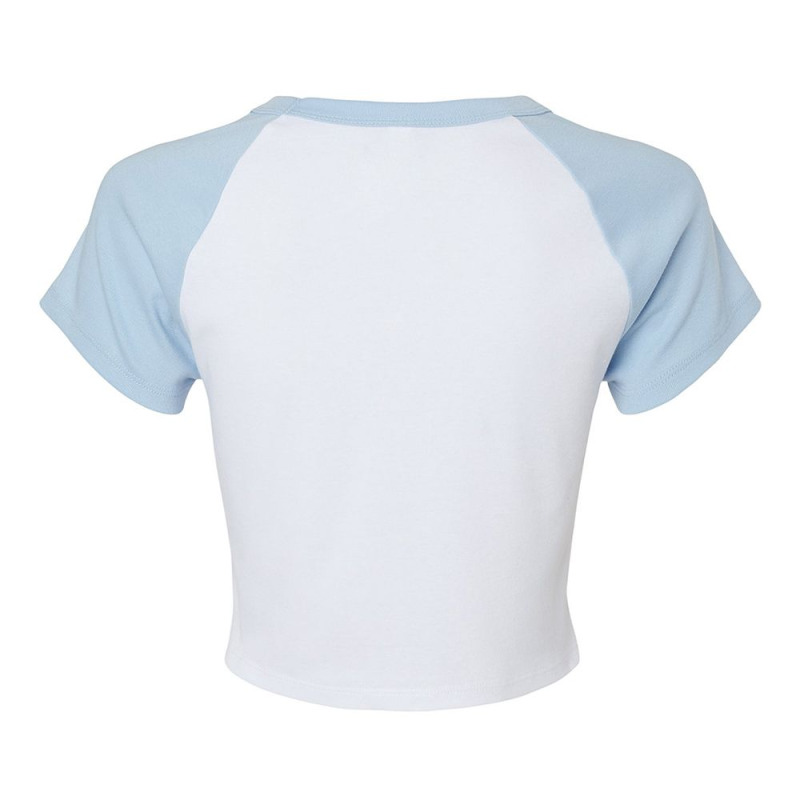 Waiting For A Mad Man In A Blue Box Raglan Crop Top by SabriAcar | Artistshot