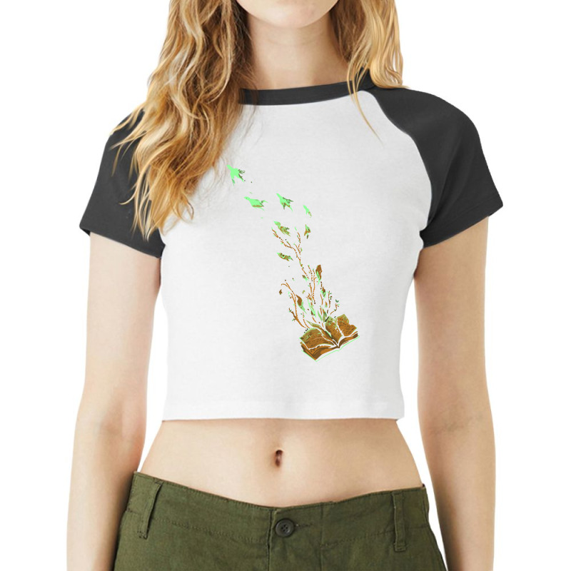 Imagination Takes Flight Raglan Crop Top by sayasiti | Artistshot