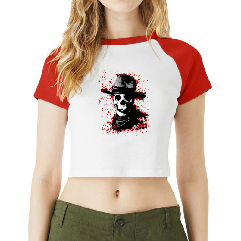 Cowboy Mentality Raglan Crop Top by DitreamX | Artistshot