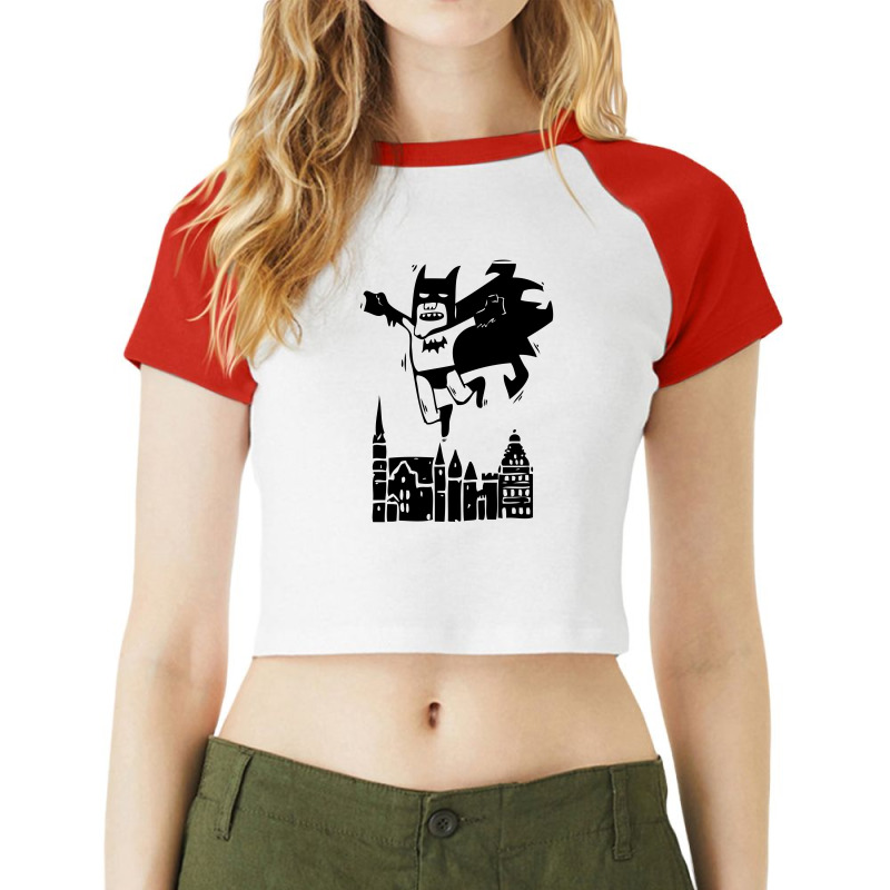 Got A Night Heroes Raglan Crop Top by Specstore | Artistshot