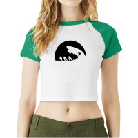 Seek And Destroy Raglan Crop Top | Artistshot