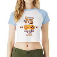 Classic Gaming - Back In The Plays Raglan Crop Top | Artistshot